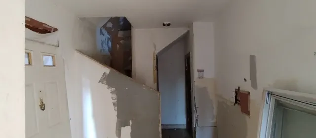 a view of a livingroom with a fireplace