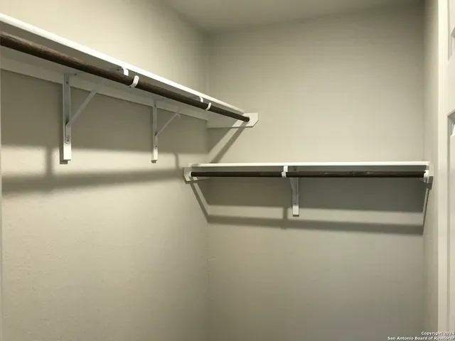 a close view of closet