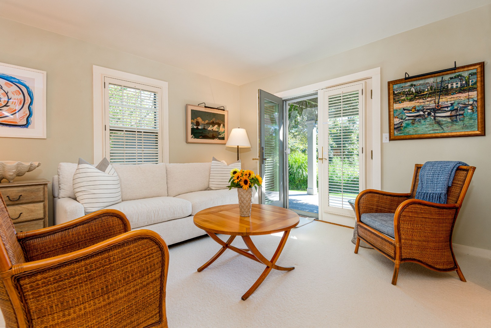 26 Pocomo Road Nantucket, MA 02554 - Photo 13 of 43 a living room with furniture and a window