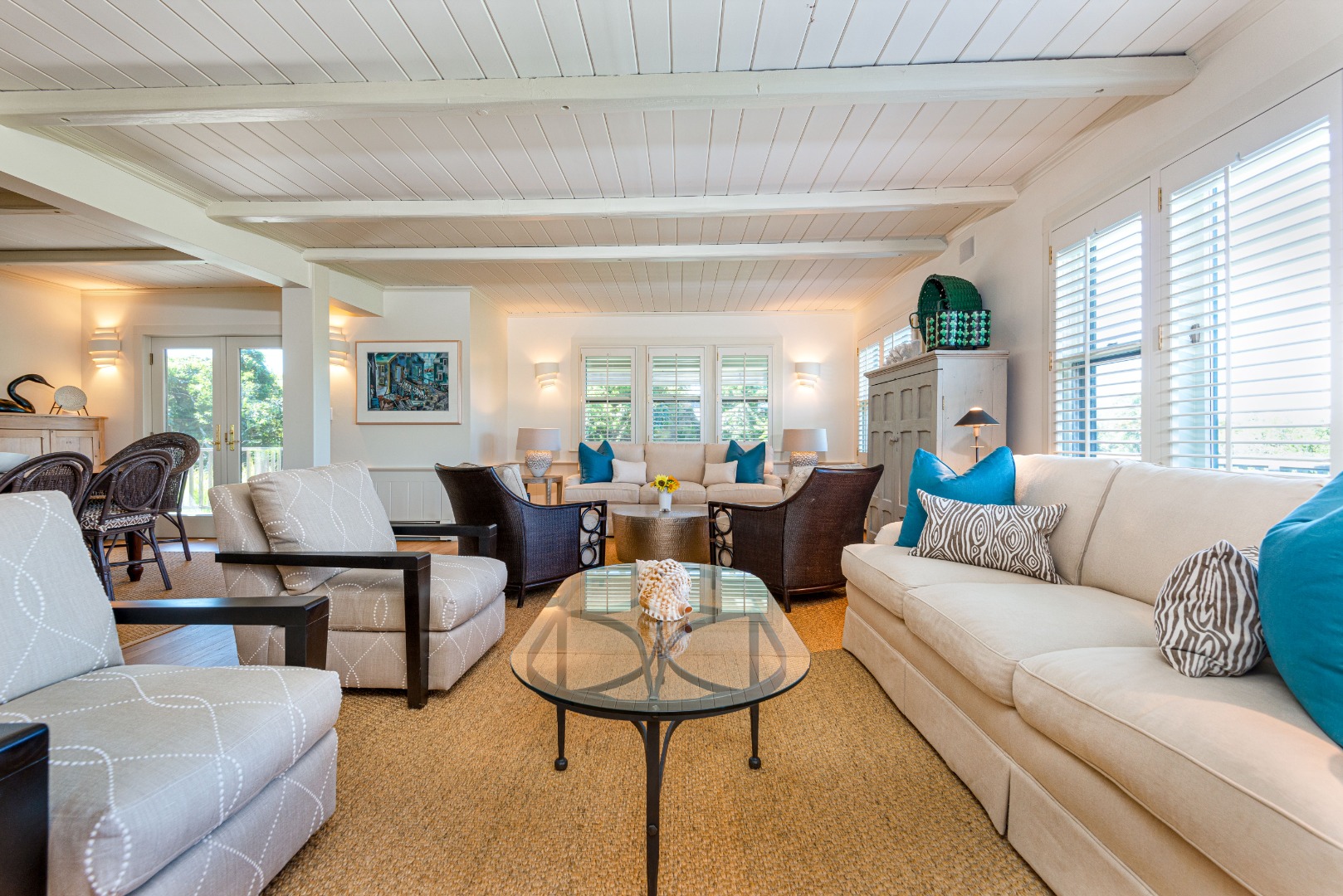 26 Pocomo Road Nantucket, MA 02554 - Photo 5 of 43 a living room with furniture and a large window
