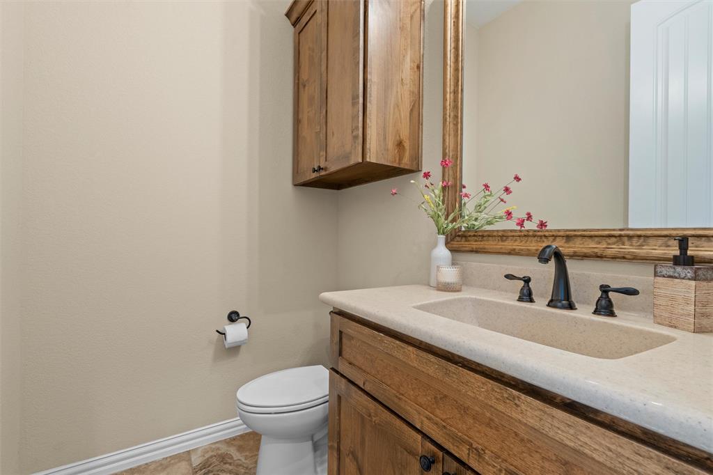 119 Rasha Drive Azle, TX 76020 - Photo 23 of 40 Half Bath with access to Porch