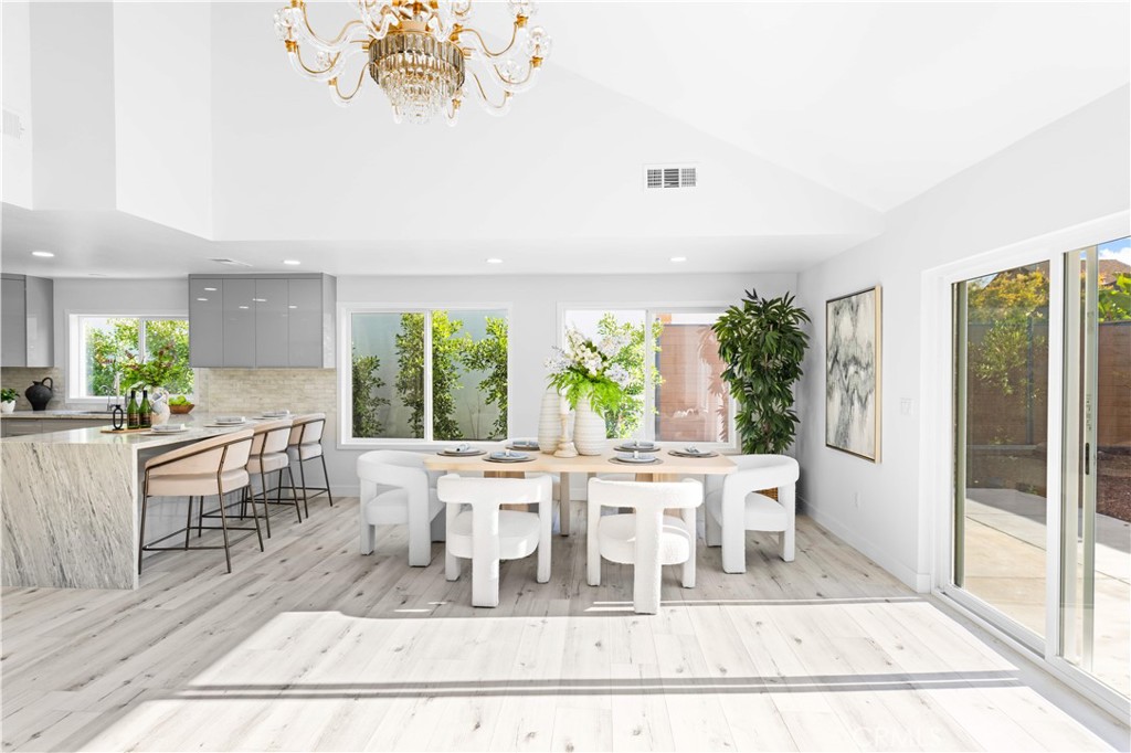 39 Cape Cod Irvine, CA 92620 - Photo 17 of 56 a view of a dining room with furniture window and outside view