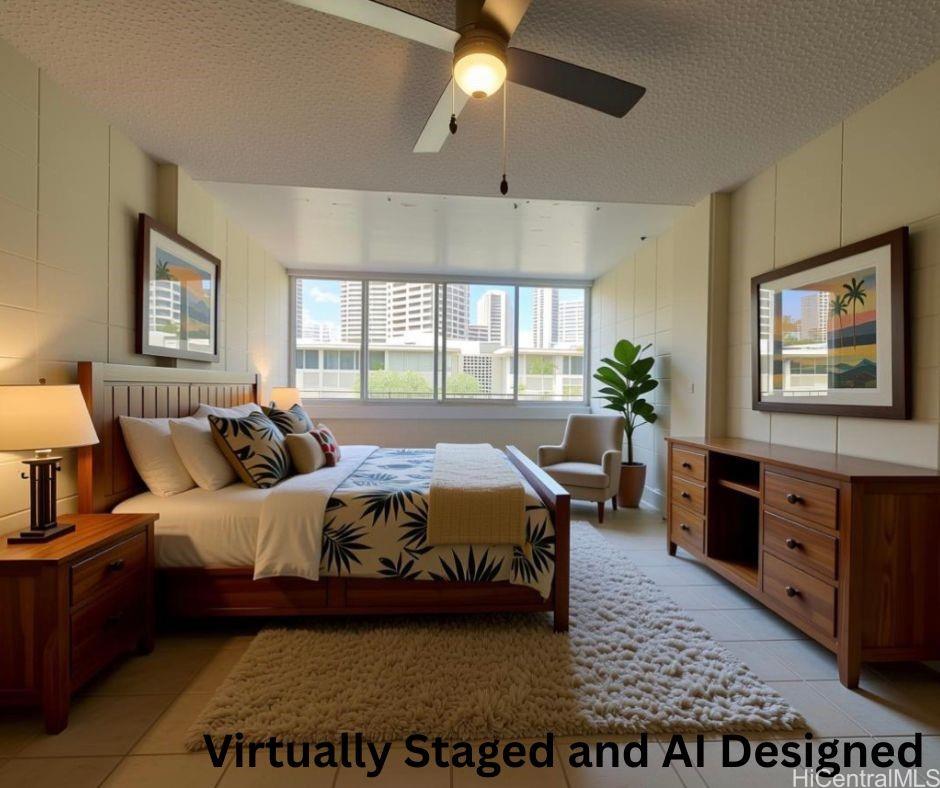 425 Ena Road, Unit 302B Honolulu, HI 96815 - Photo 16 of 25 Virtually Staged and Different Flooring - AI (for visualization purpose only)