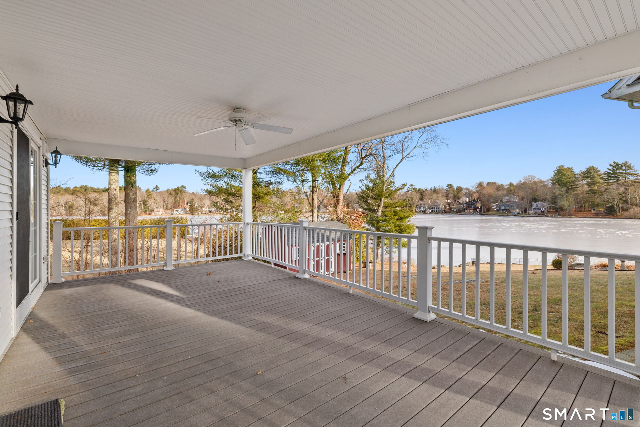 120 Kenwood Road Griswold, CT 06351 - Photo 28 of 34 a view of hallway with wooden floor and fence