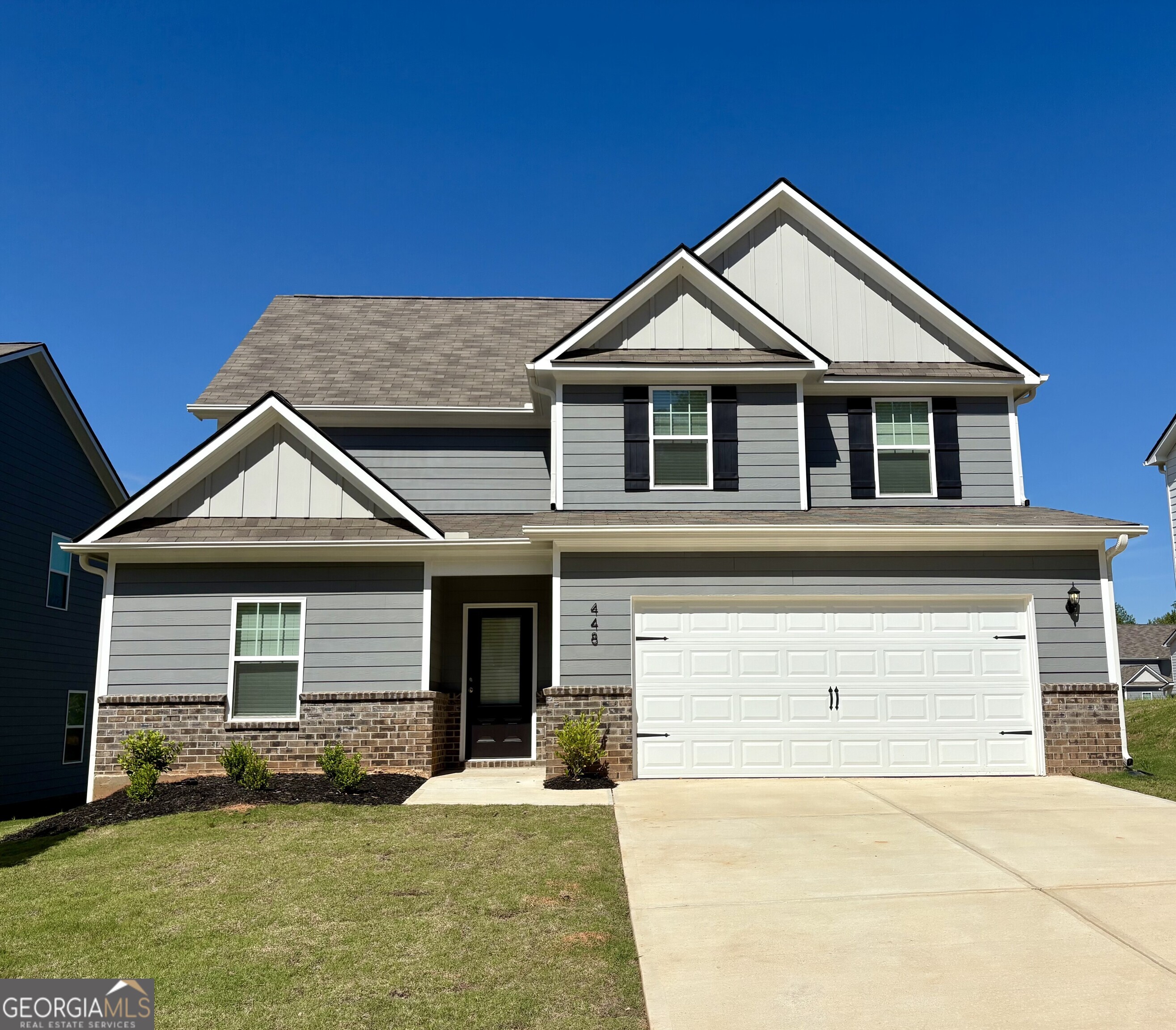 448 Prescott Way Villa Rica, GA 30180 - Photo 1 of 1 a front view of a house with a yard