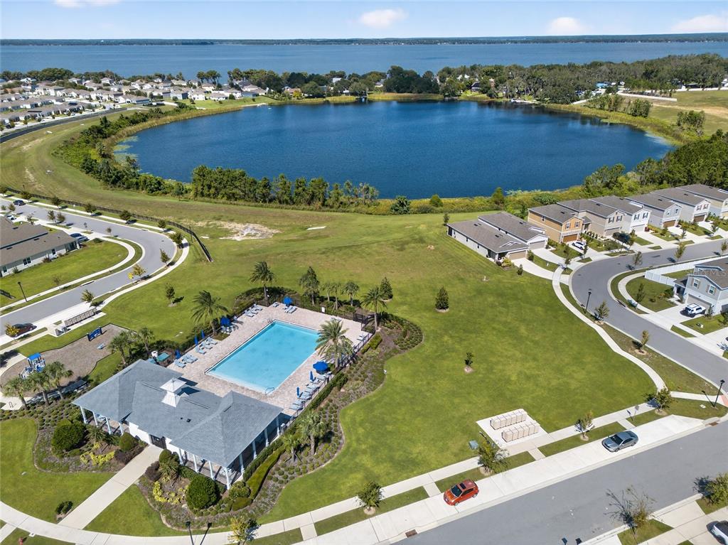 2597 Shamrock Street Tavares, FL 32778 - Photo 56 of 57 an aerial view of a house with a ocean view