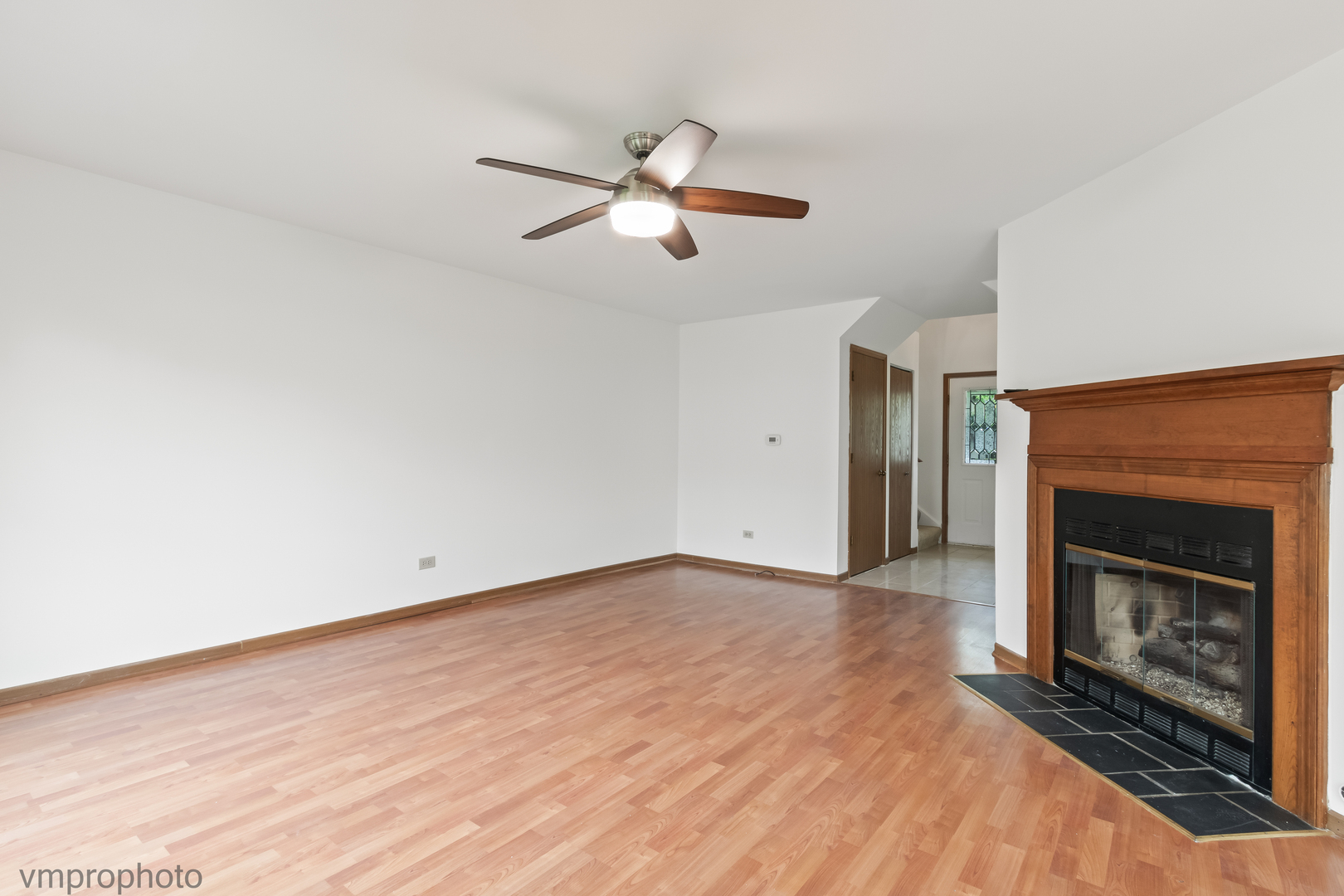 4549 Topaz Drive Hoffman Estates, IL 60192 - Photo 3 of 20 an empty room with windows and fireplace