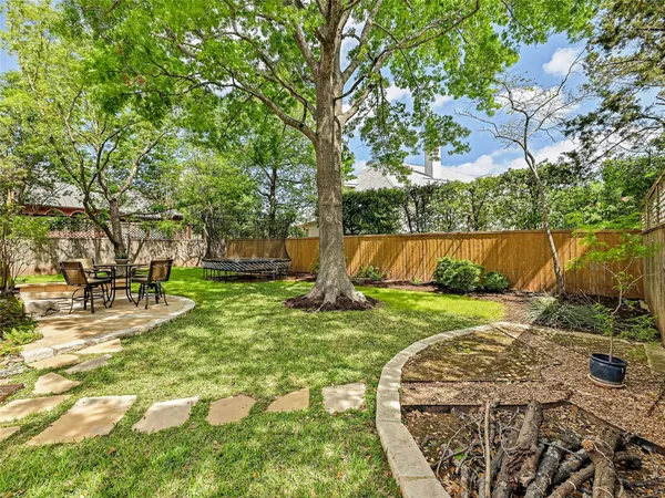 a view of backyard with swimming pool