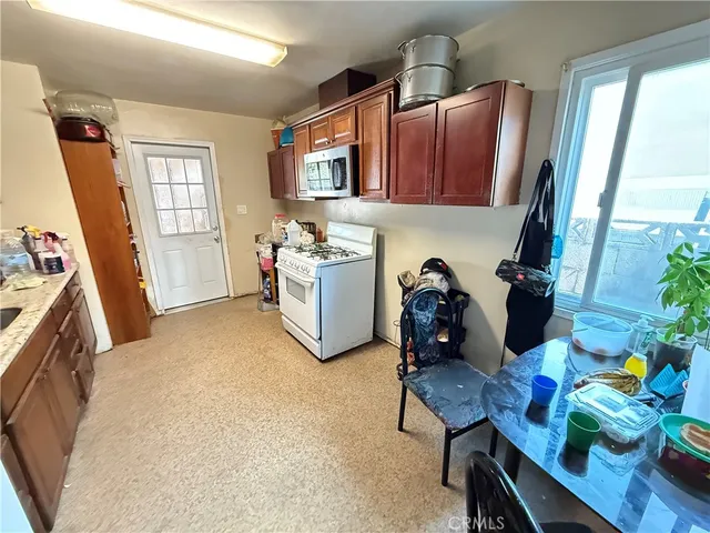 a view of hallway with shower