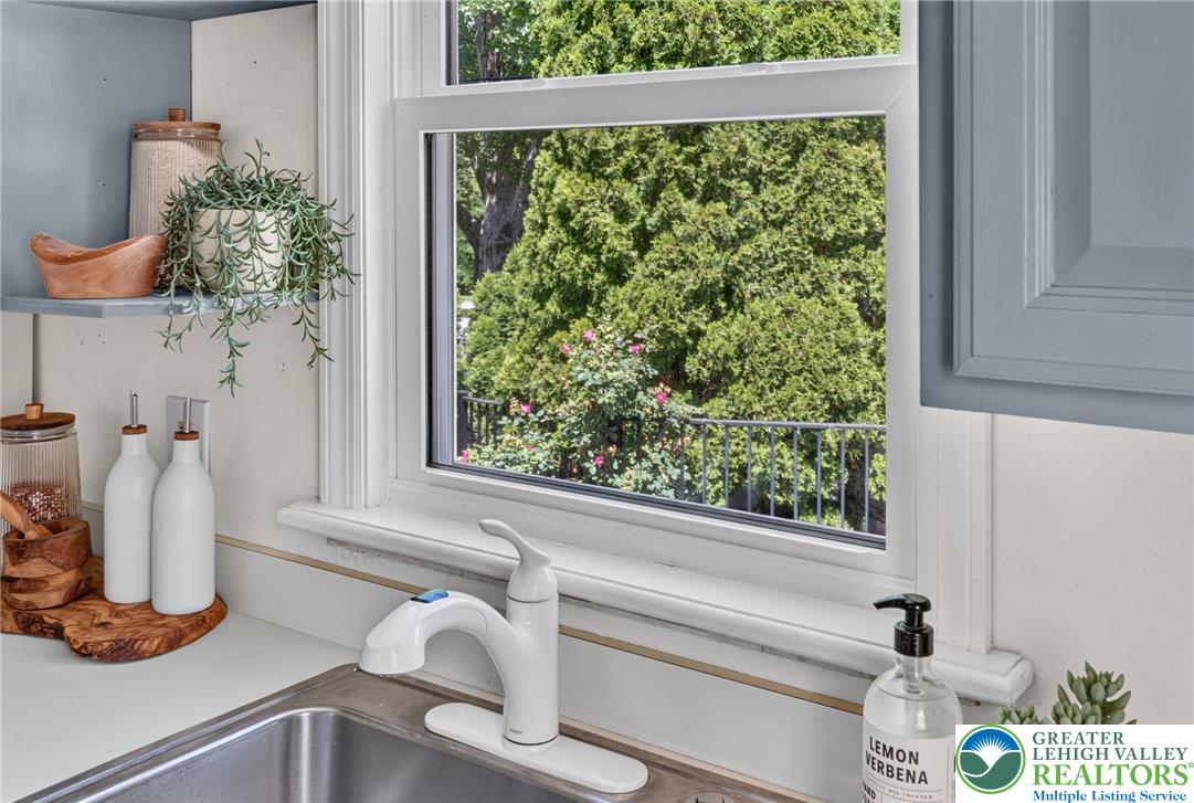 2545 Union Street Allentown, PA 18104 - Photo 28 of 47 A well-lit kitchen window offers views of flourishing outdoor greenery.