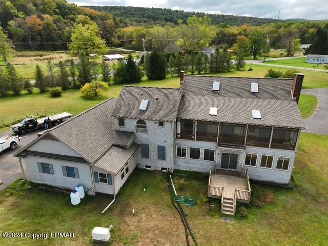 1258 Beaver Valley Road Stroudsburg, PA 18360 - Photo 3 of 65 an aerial view of a house with a yard