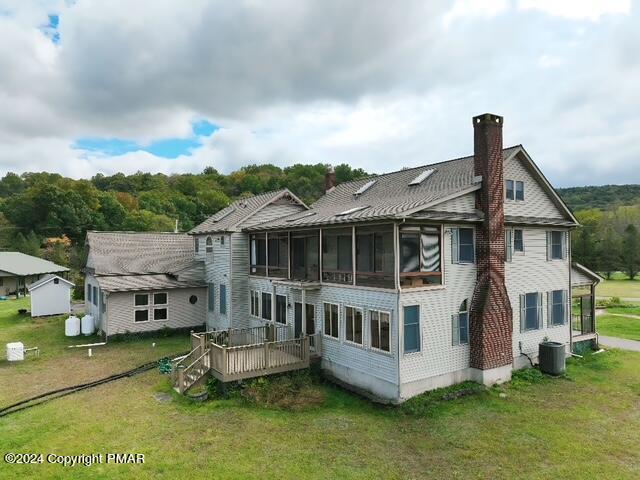 1258 Beaver Valley Road Stroudsburg, PA 18360 - Photo 4 of 65 an aerial view of a house with a yard