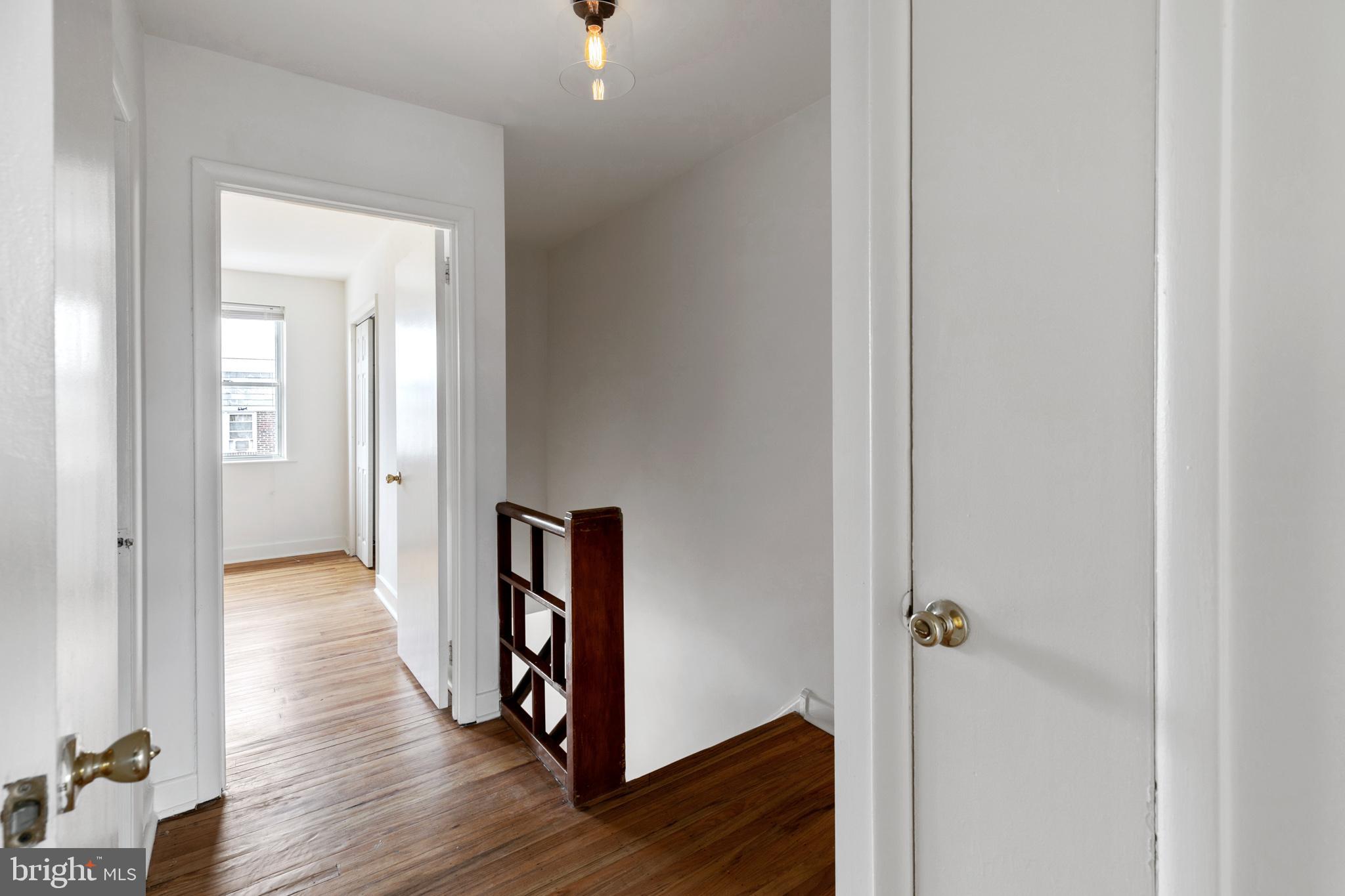 1828 South 29th Street Philadelphia, PA 19145 - Photo 13 of 32 a view of a hallway with wooden floor