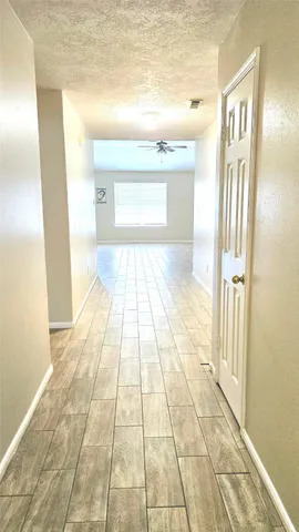 a bathroom with a vanity and a mirror