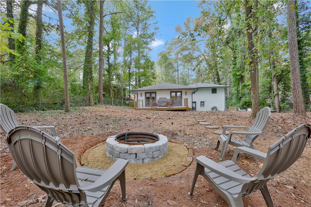 1344 Midlawn Drive Decatur, GA 30032 - Photo 35 of 43 a view of house with backyard and furniture