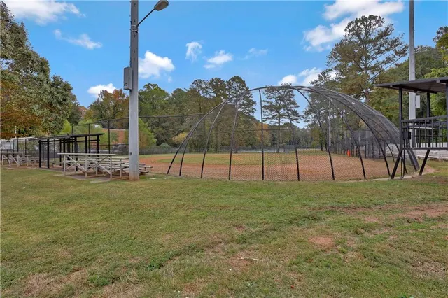a view of a golf course