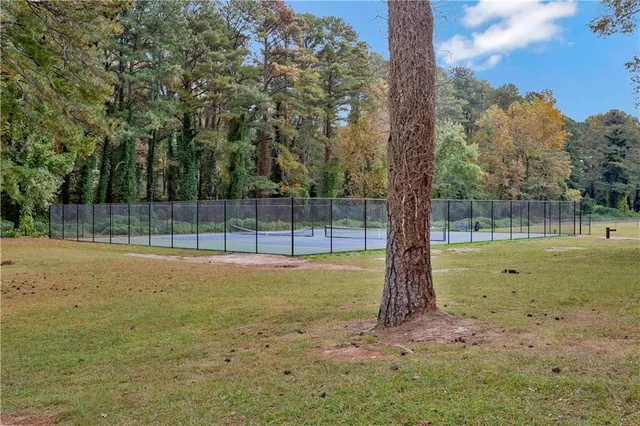 a view of a green field