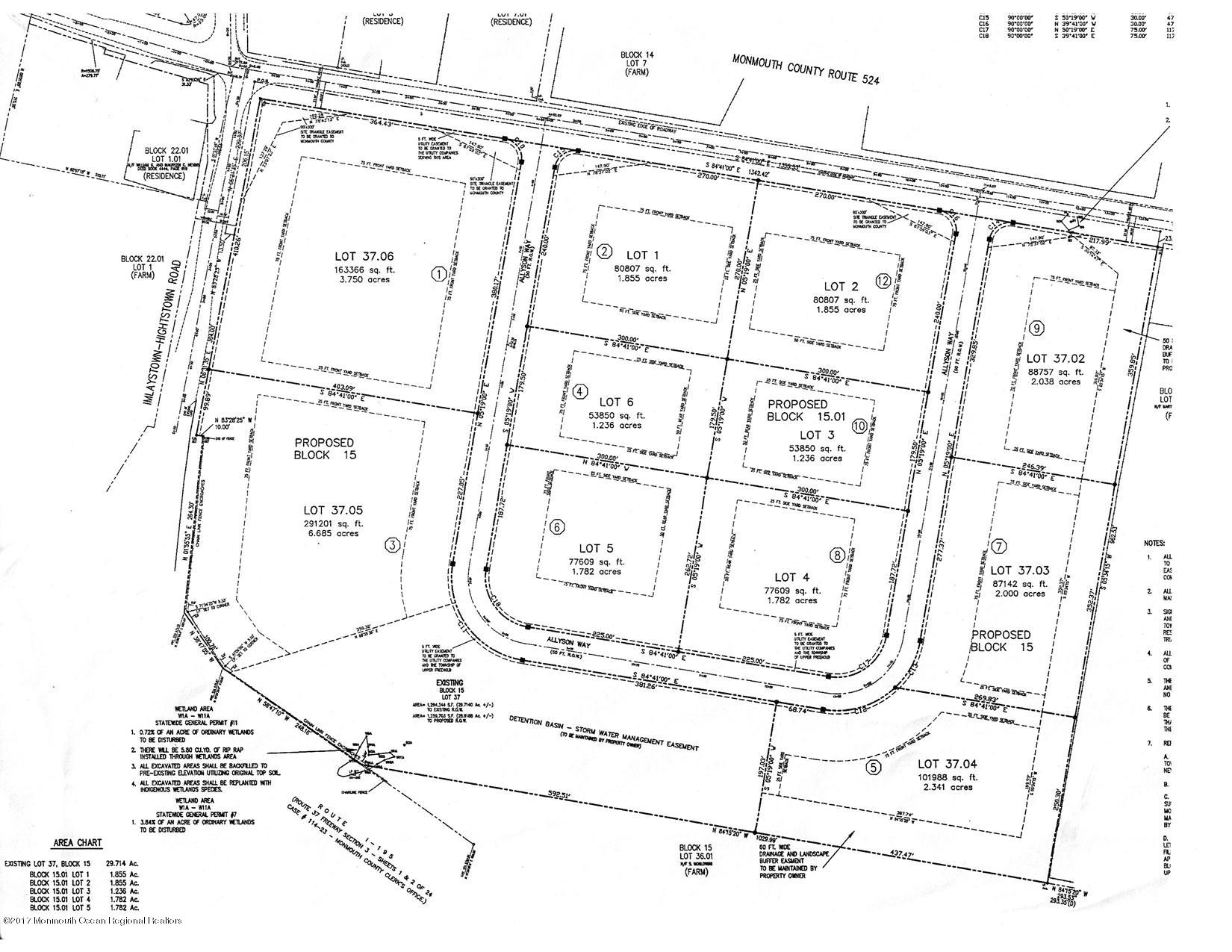 10 Allyson Way Allentown, NJ 08501 - Photo 2 of 8 coxs corner site plan