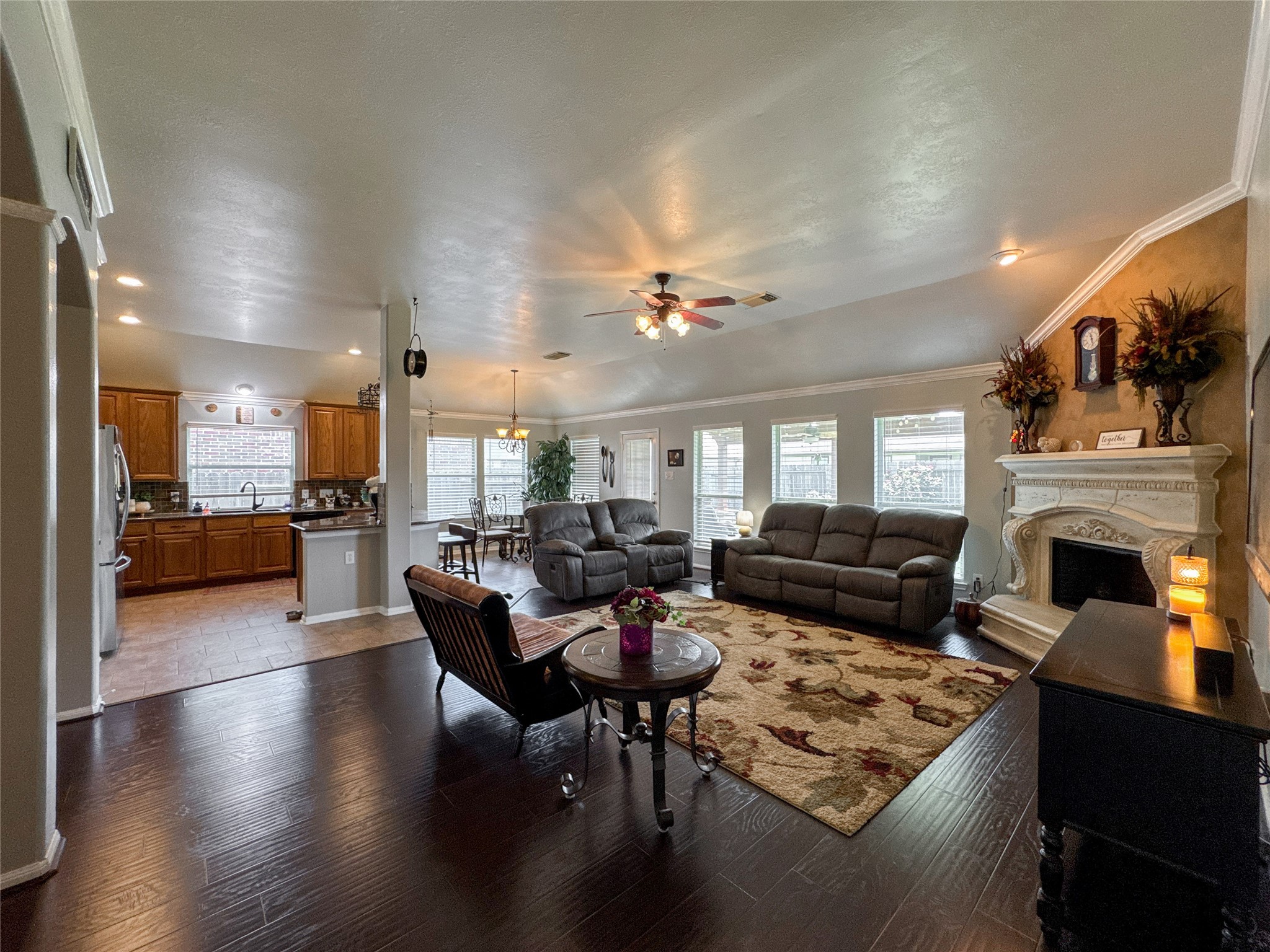14 Palmdale Lane Manvel, TX 77578 - Photo 12 of 35 Enjoy your coffee or see a football game in comfy living room