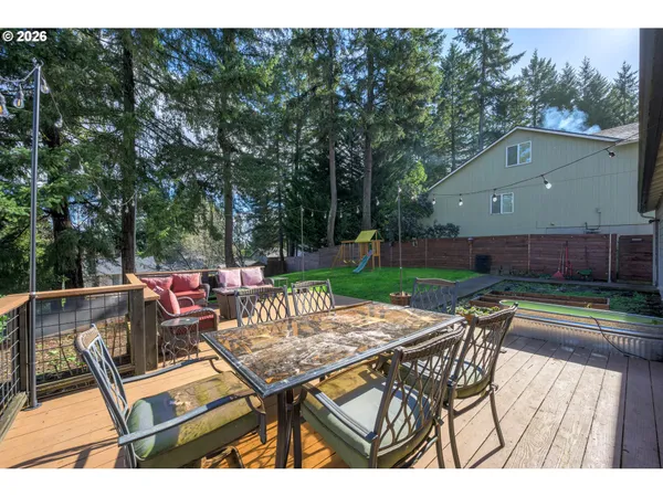 a view of house with outdoor seating space