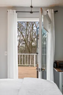 a view of a living room and a window