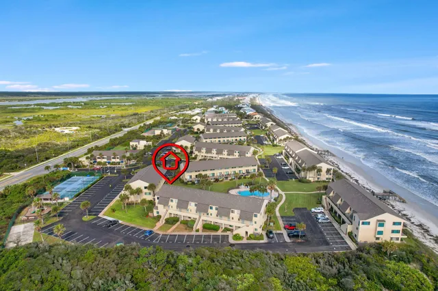 an aerial view of a city