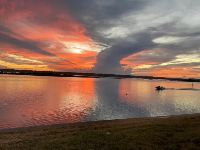 a view of an ocean and beach
