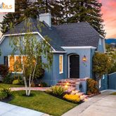 a front view of house with yard