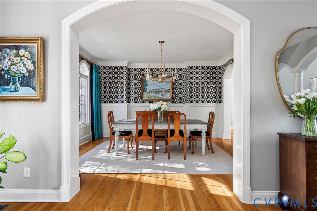 5304 Beechwood Point Court Midlothian, VA 23112 - Photo 17 of 50 a view of a dining room with furniture window and wooden floor