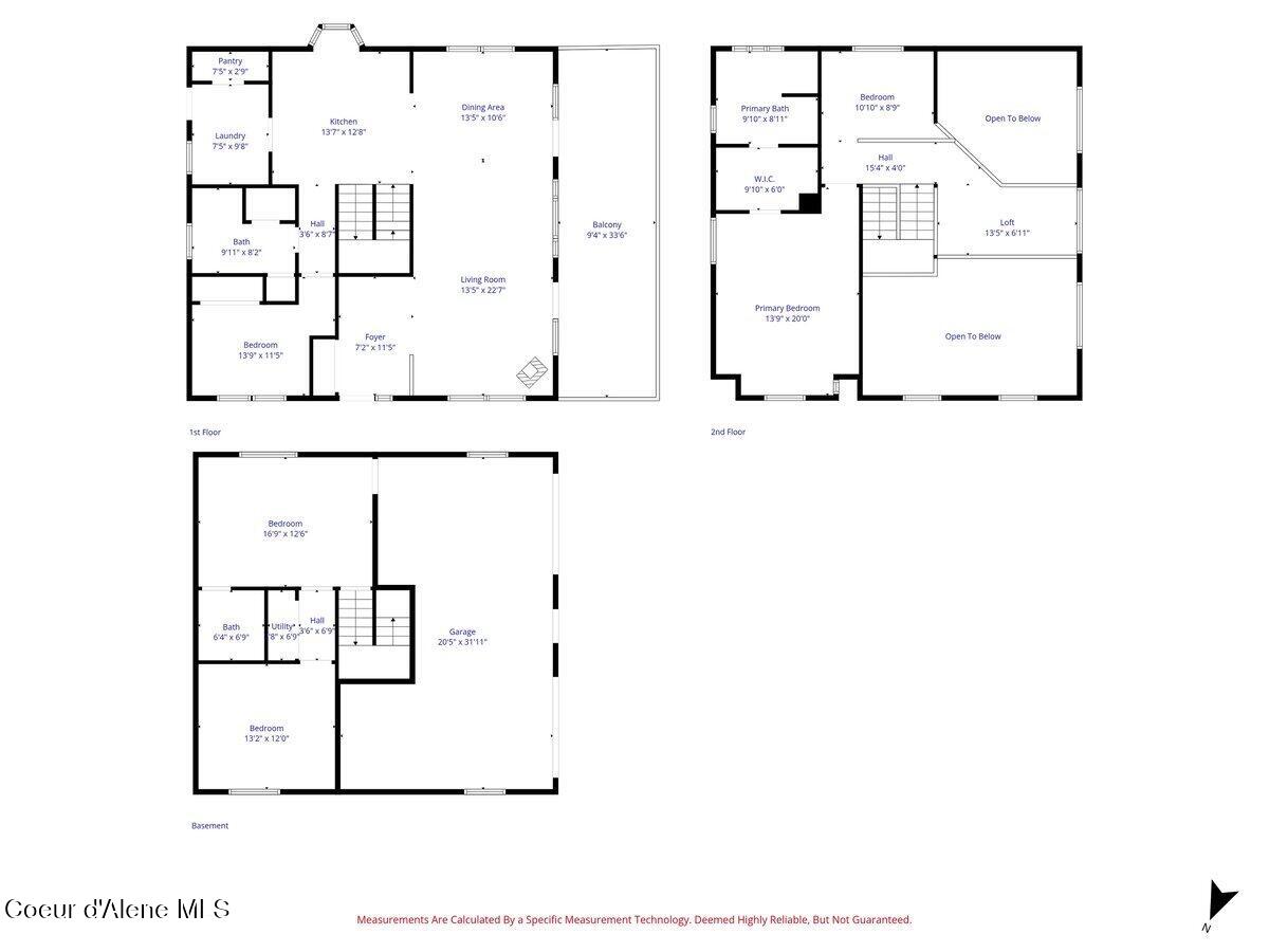 13764 South Ridgeview Drive Harrison, ID 83833 - Photo 19 of 60 all_floors_13764_south_ridgeview_drive_h