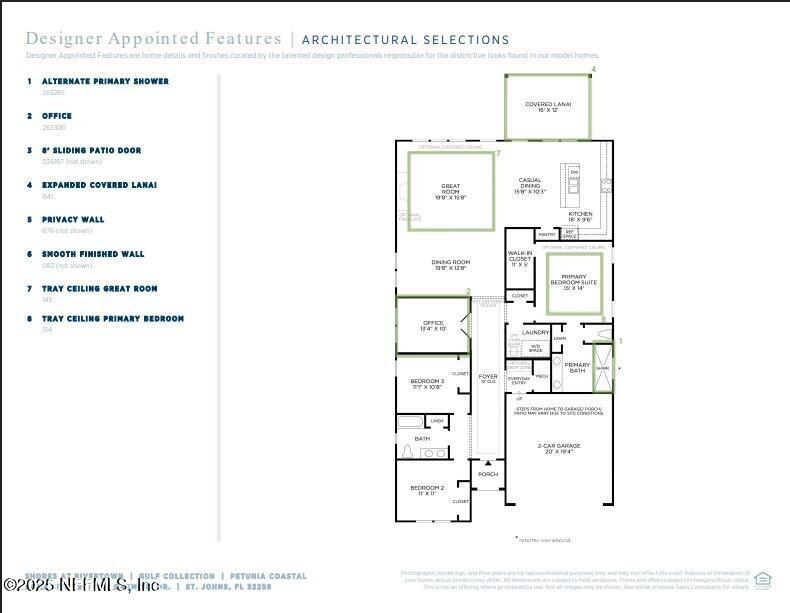 192 Oakmoss Drive St. Johns, FL 32259 - Photo 35 of 44 Petunia Architectural Selections