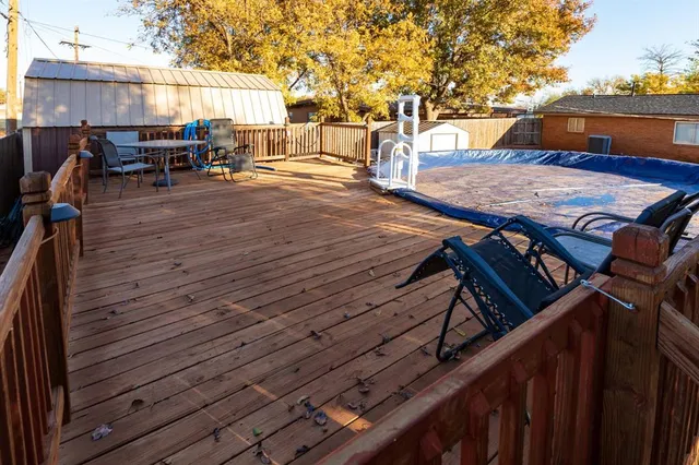 a terrace view with sitting space and seating space