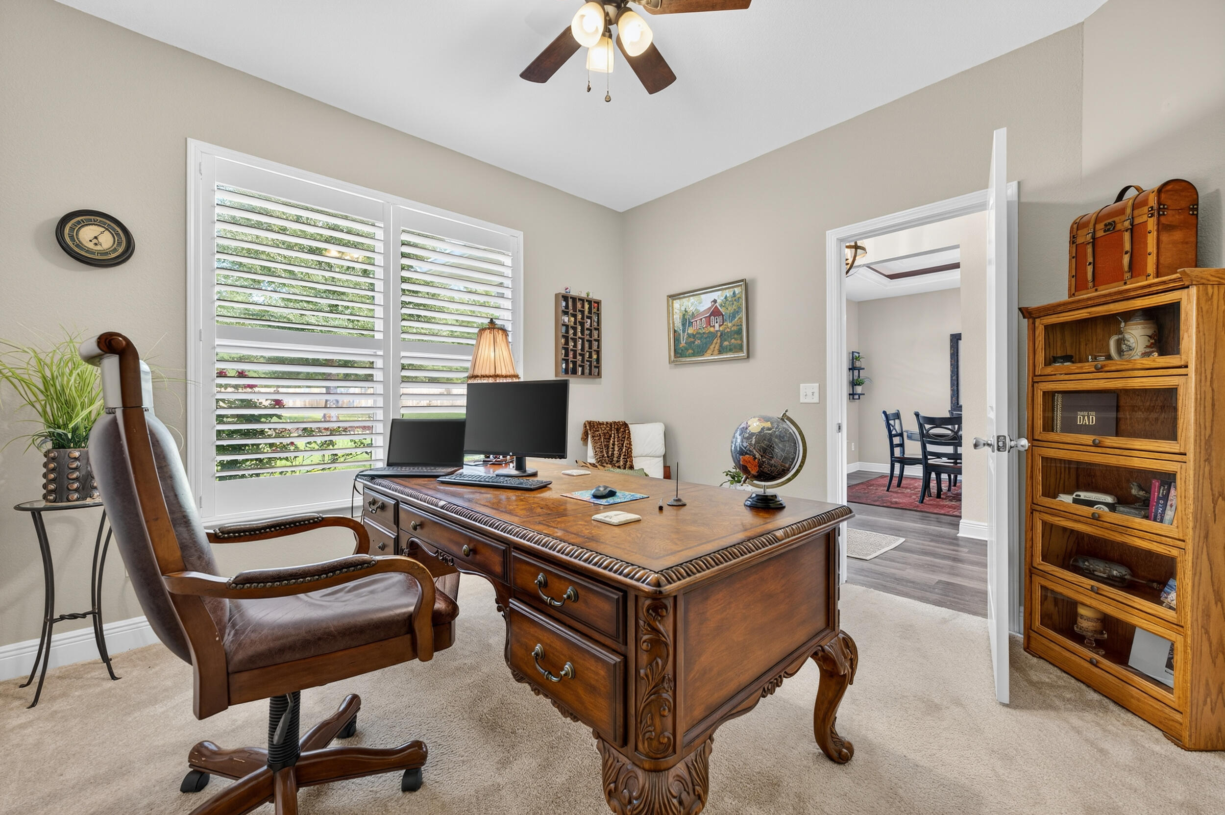 4036 Lakeview Drive Crestview, FL 32539 - Photo 29 of 45 a view of a workspace with furniture and a window