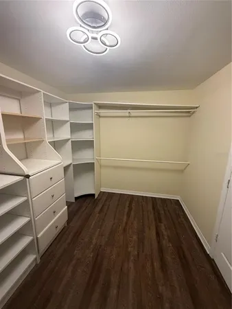 a view of a room with rack on the wall