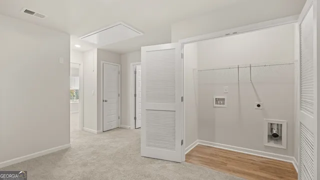 a view of an empty room