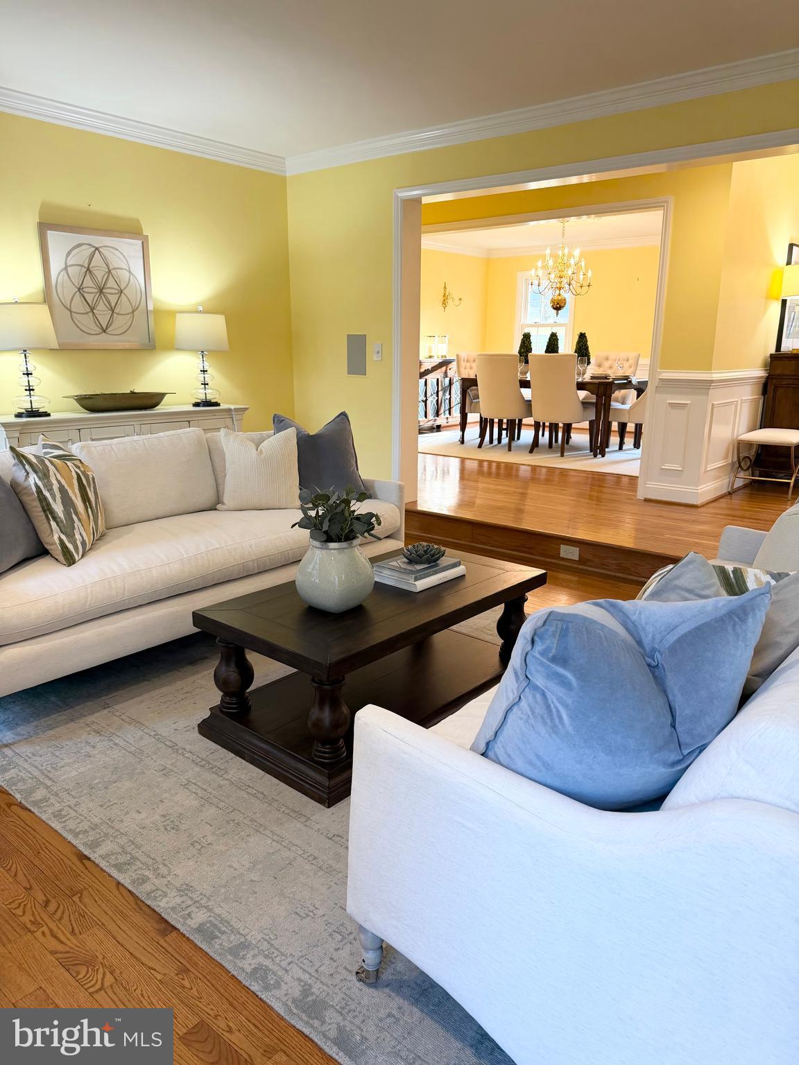 205 Ravenscliff Road Wayne, PA 19087 - Photo 24 of 44 Living Room looking into the Dining Room