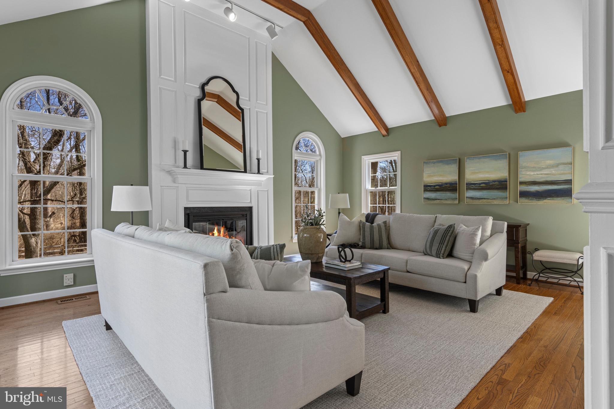 205 Ravenscliff Road Wayne, PA 19087 - Photo 28 of 65 a living room with furniture and a fireplace