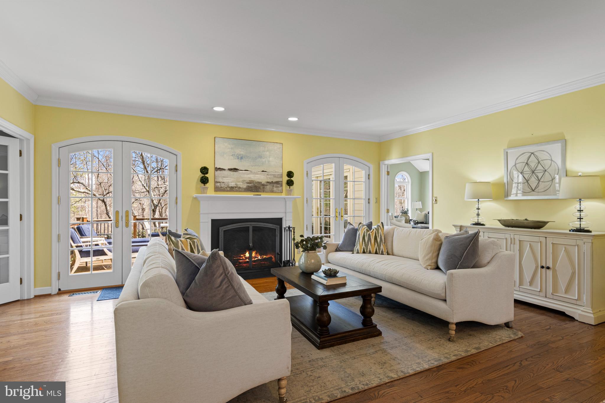 205 Ravenscliff Road Wayne, PA 19087 - Photo 10 of 65 living room with gas fireplace
