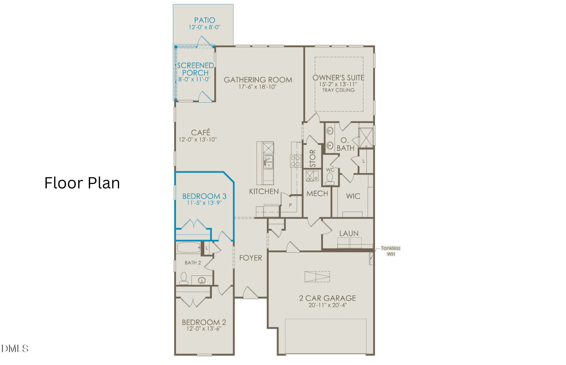 360 Broomside Avenue Raleigh, NC 27603 - Photo 35 of 35 a picture of a floor plan