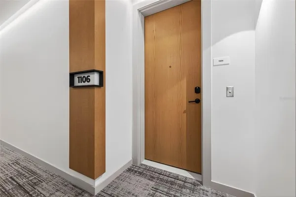 a view of an empty room