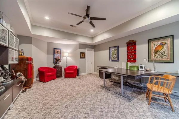 a view of a living room and a couch