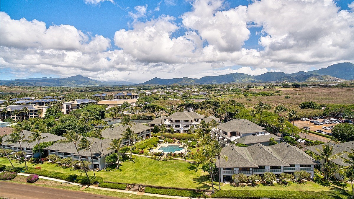 2221 Kapili Road, Unit 52 Koloa, HI 96756 - Photo 26 of 26 an aerial view of residential building with green space