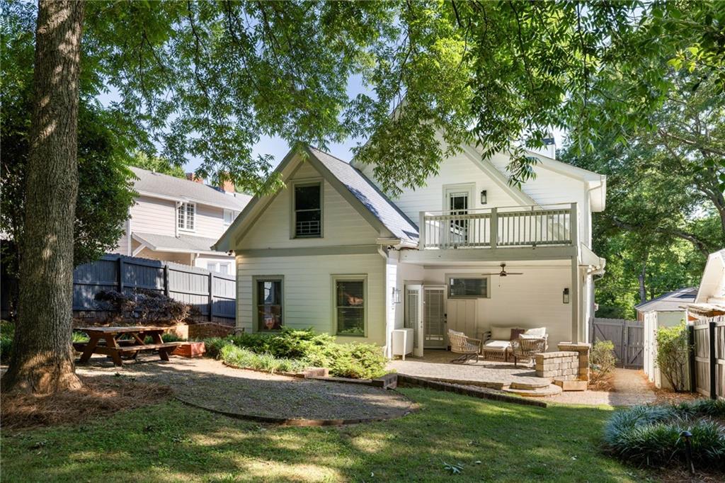 266 Atlanta Avenue Southeast Atlanta, GA 30315 - Photo 55 of 70 a front view of house with a garden and patio