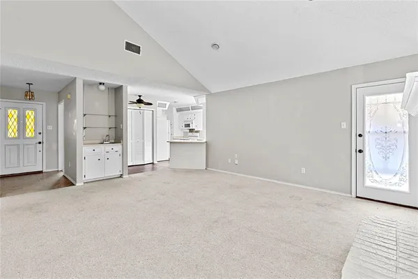 a view of an empty room