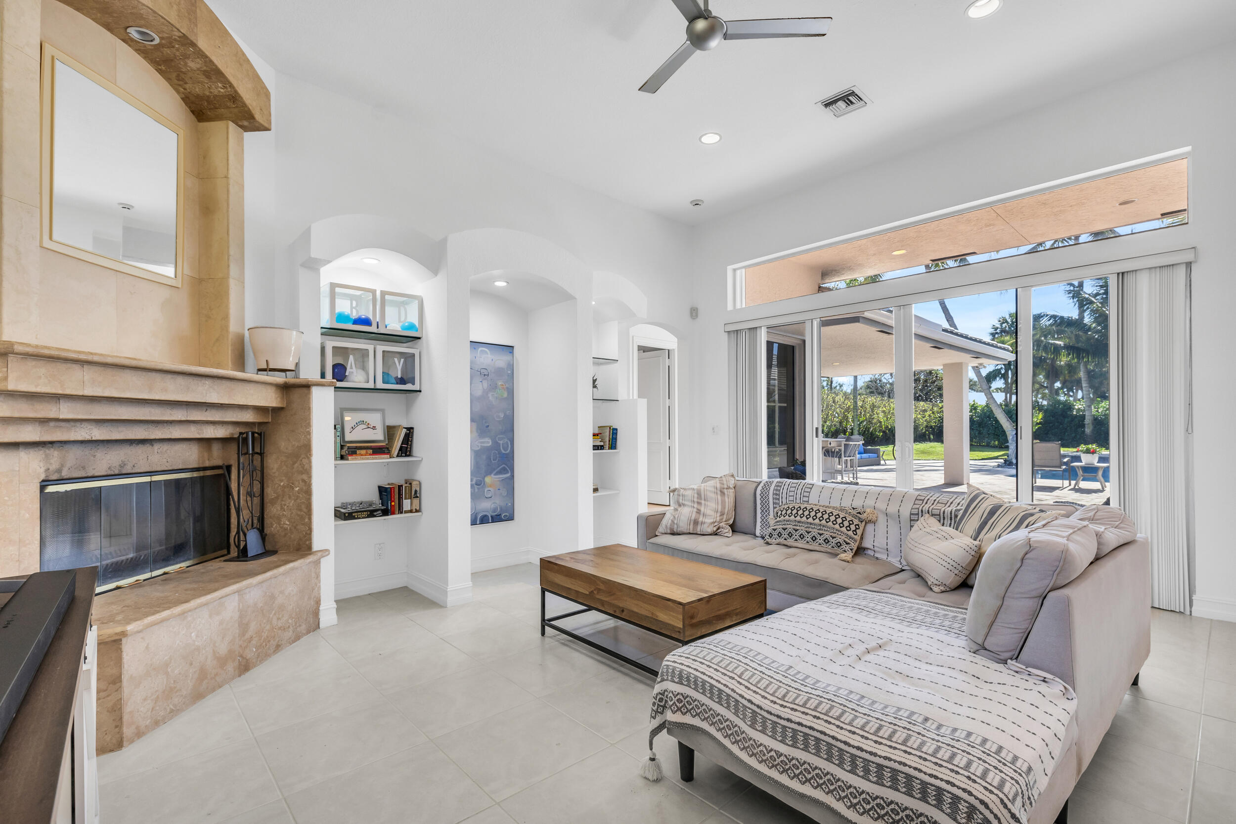 2375 Rabbit Hollowe Circle Delray Beach, FL 33445 - Photo 28 of 62 Family Room Leads to Outdoor Living