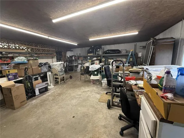 a view of a yard with a trees