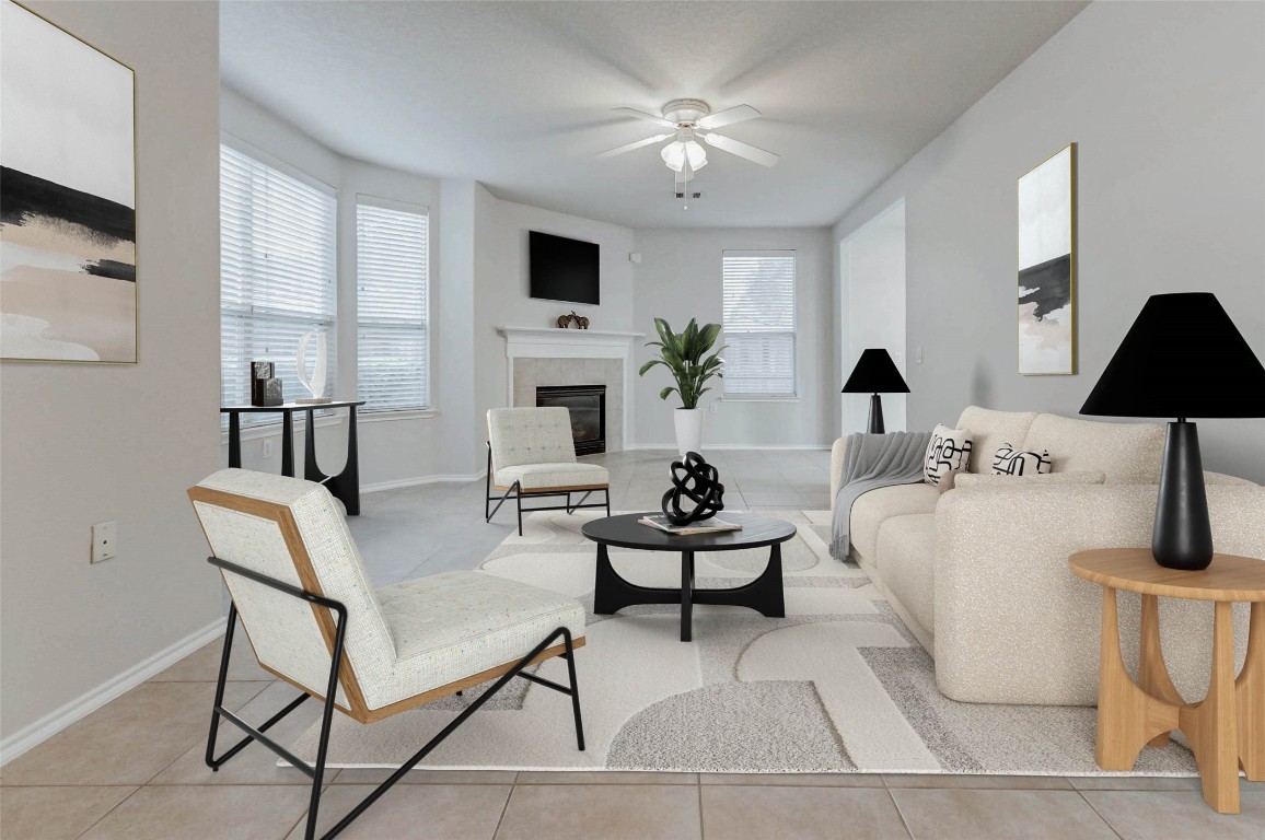 virtual rendition with furniture