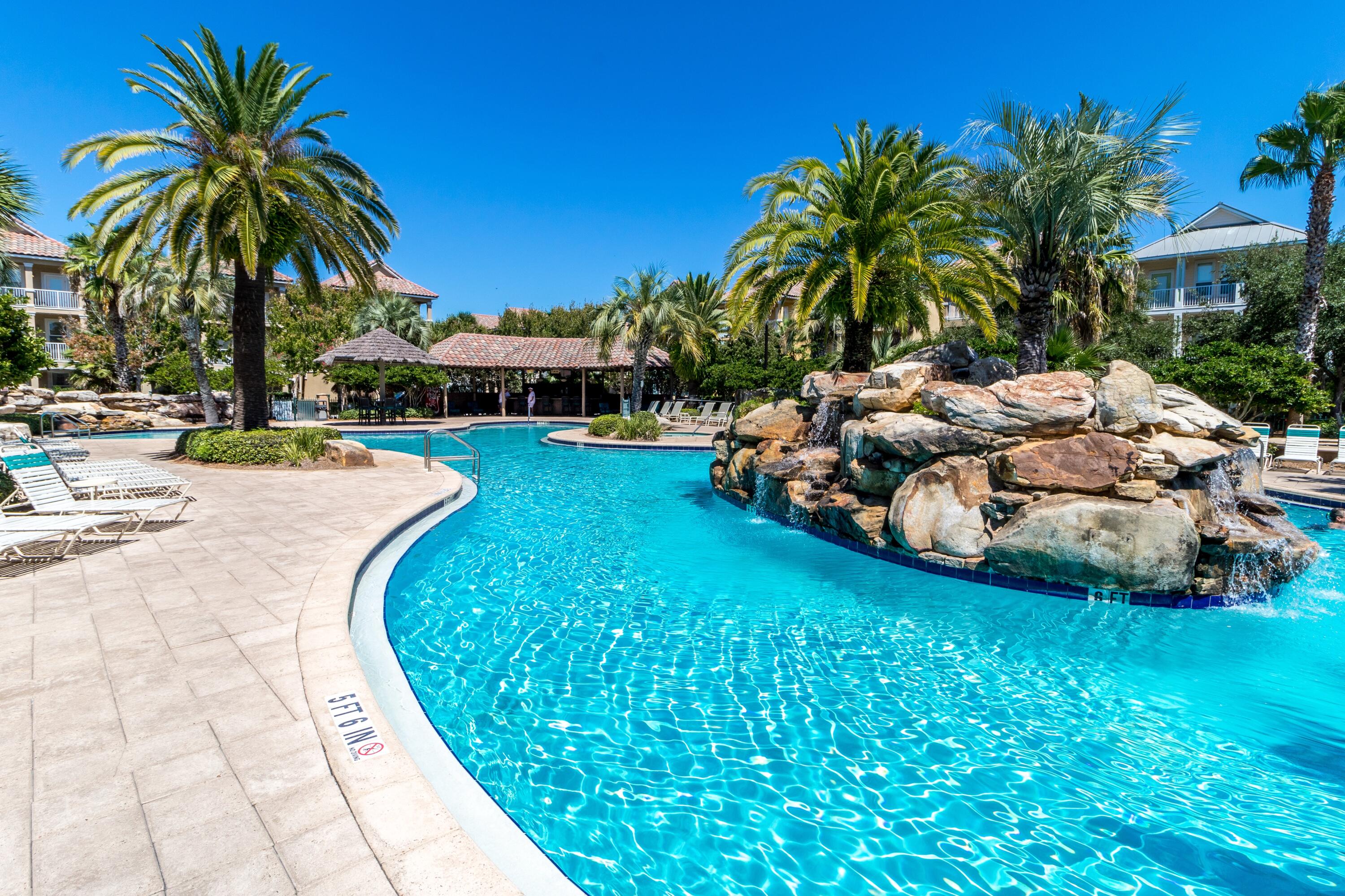 207 Kono Way Destin, FL 32541 - Photo 35 of 45 a view of a backyard with swimming pool and chairs