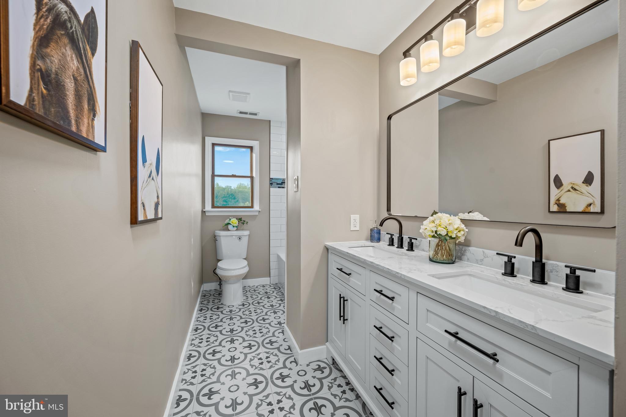 123 West Tomlin Station Road Mickleton, NJ 08056 - Photo 48 of 59 a bathroom with a sink a toilet and mirror