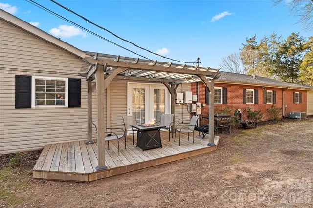 a view of a house with a patio